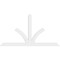 Ekena Millwork Richland Architectural Grade PVC Gable Bracket, 108"W x 58 1/2"H x 2"D x 6"F, 13/12 Pitch GBP108X59X0206RIC00 - alternate 2